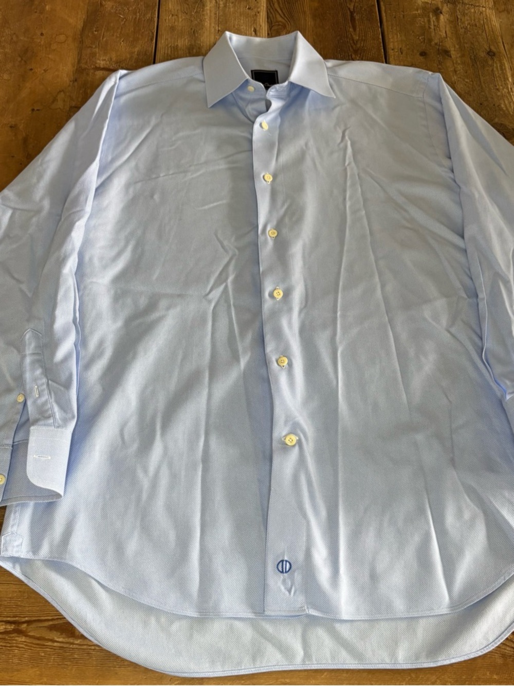 David Donahue Blue Dress Shirt Men’s 16 32-33